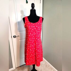 😀 Reversable Red Star/Patchwork Patterned Dress